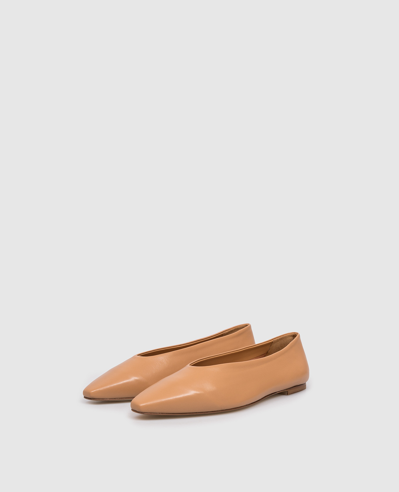 

Betty brown leather ballet flats Aeyde