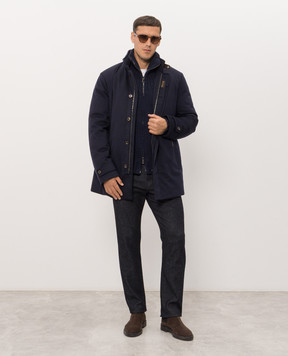 MooRER REIS blue cashmere down jacket REISB5L