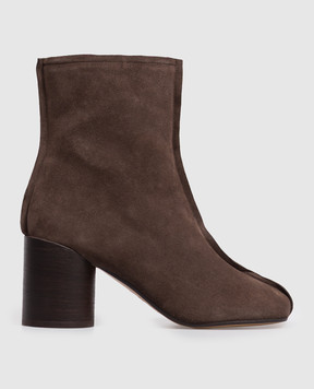 Maison Margiela MM6 Brown suede ankle boots S59WU0276P6385