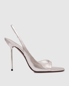 Paris Texas Silver leather slingbacks Lidia PX1950XNPMR