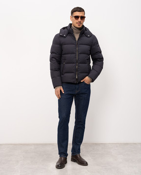 MooRER Blue down jacket BRETT BRETTSKT