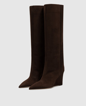Jimmy Choo Blake brown suede boots BLAKEKB85SUE