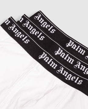 Palm Angels Set of white trunks with logo PLA1UMWTR04TR