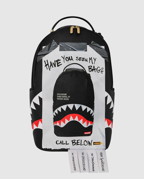 Sprayground Children's black backpack HAVE YOU SEEN MY BAG? 910B8735NSZ
