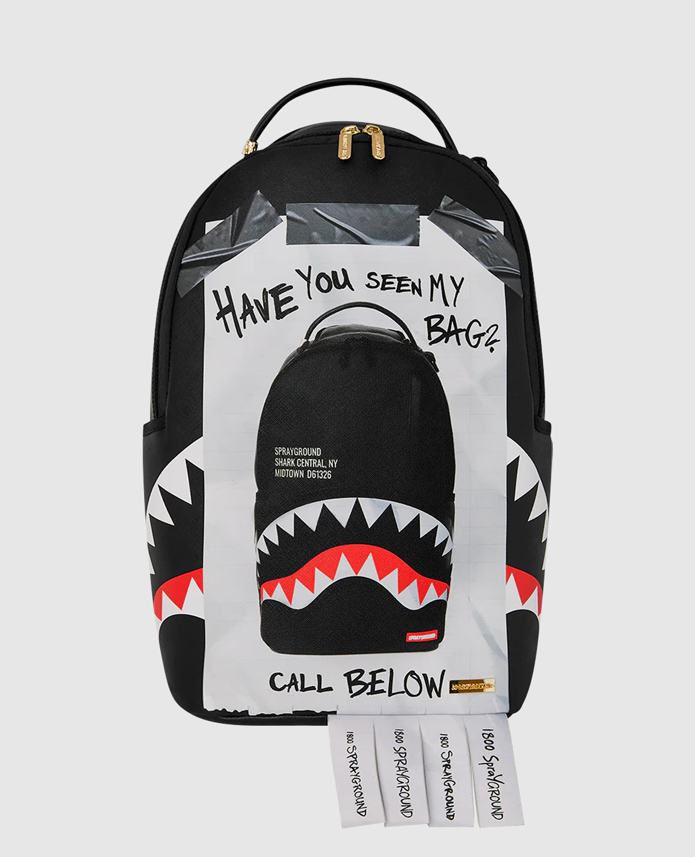 

Children's black backpack HAVE YOU SEEN MY BAG Sprayground