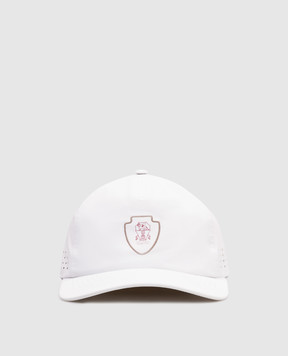 Brunello Cucinelli White cap with logo print MCAP9911T