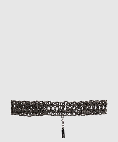 Gray choker Punto Luce