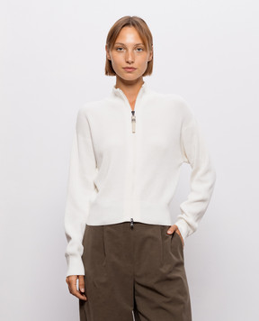 Brunello Cucinelli Ivory cotton cardigan M19194706