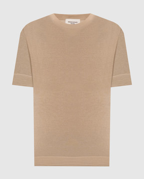 Max Mara Weekend Beige TAPIOCA top made of wool, silk and cashmere WKDTAPIOCA