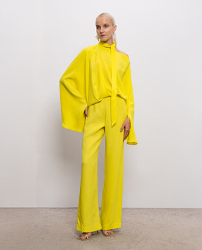 Taller Marmo Brooks Yellow One Shoulder Jumpsuit PF2606
