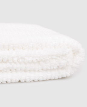 L'appartement Slim white terry towel SLIMRIBHANDTOWEL