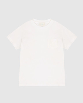 Fendi Children's white T-shirt with embroidered logo JFI4117AJ