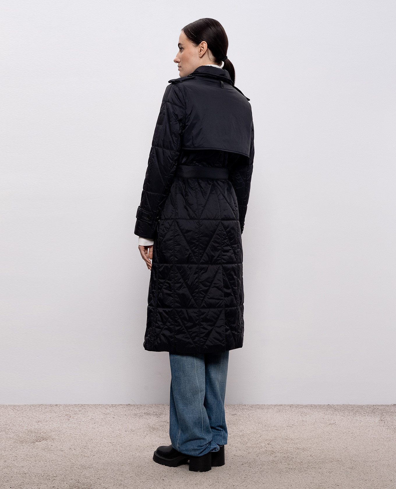 

Mavis black quilted trench coat Mackage