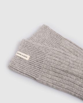 Dore & Rose Gray wool sleep socks WOOLBLENDSOCKS