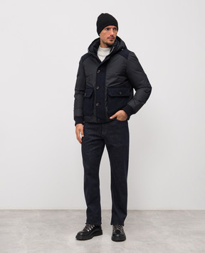 MooRER Blue down jacket DALIO DALIOTURANDOT