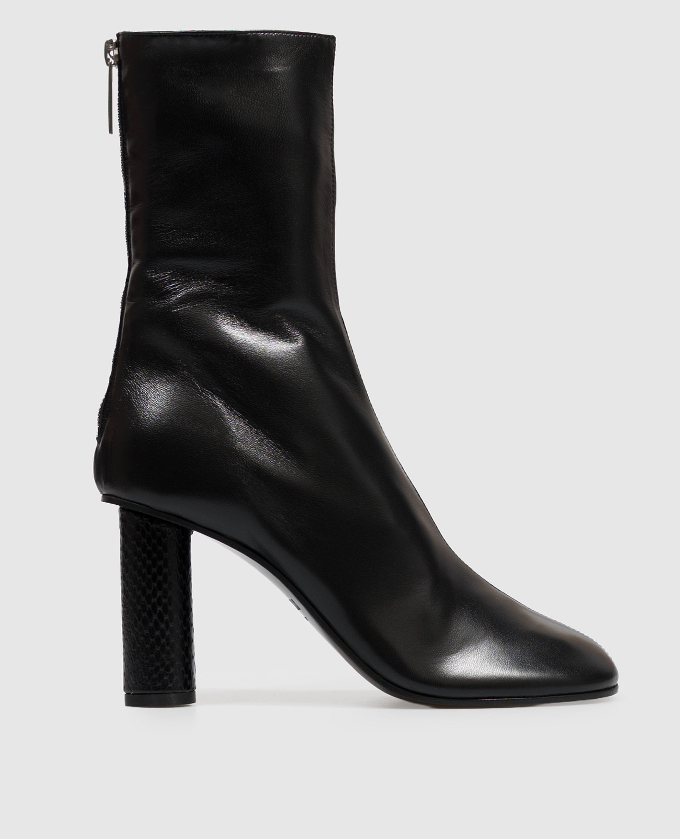 Black leather Alice ankle boots Paris Texas