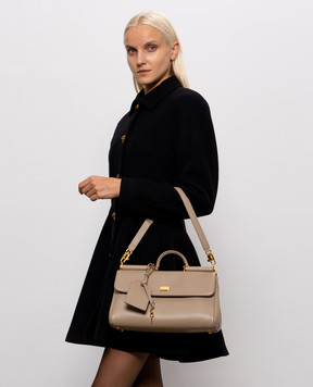 Dolce&Gabbana Beige leather bag My Sicily BB7782B7321
