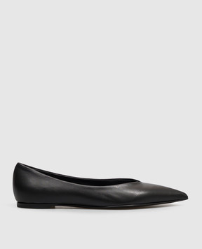 AGL Fergy black leather ballet flats FERGY