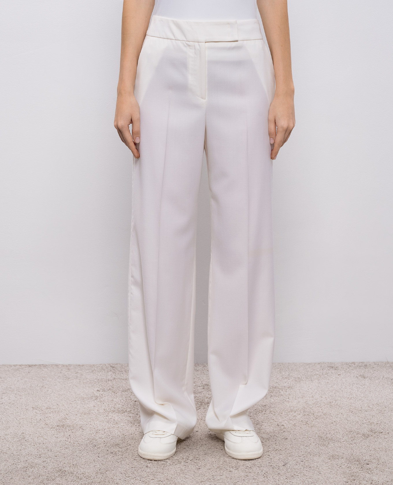 

White wool pants Peserico