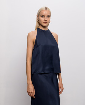 Loulou de Saison Blue CAMI silk top CAMI