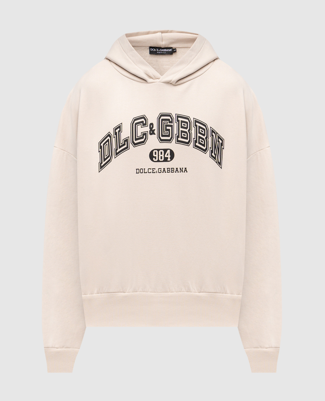 

Beige hoodie with logo print Dolce&Gabbana