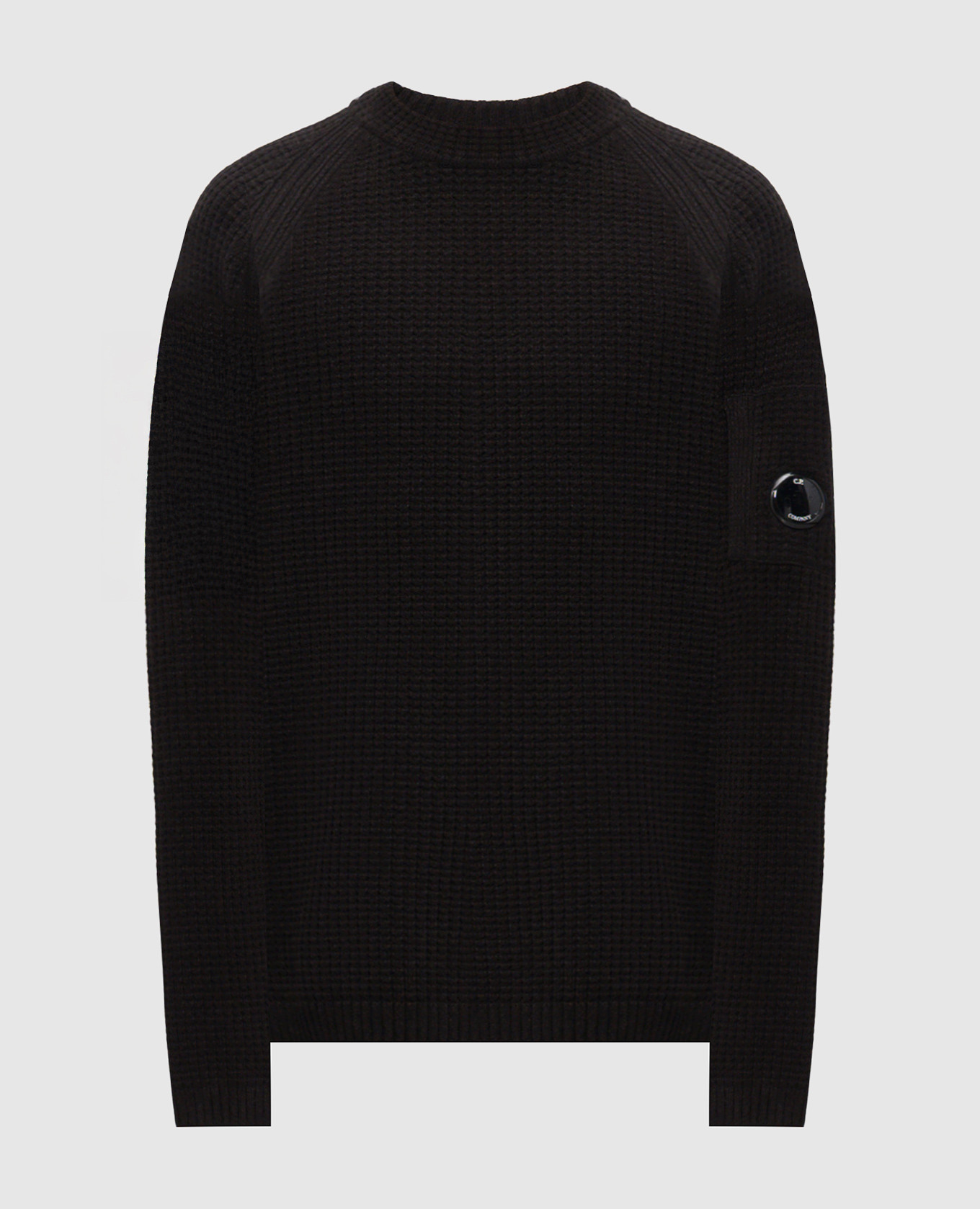 

Black sweater with logo patch C.P. Company