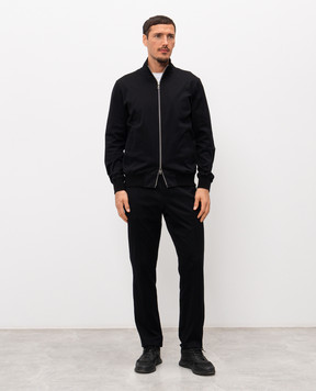 CAPOBIANCO Black tracksuit with logo plate 20M451BI0020M708BI00