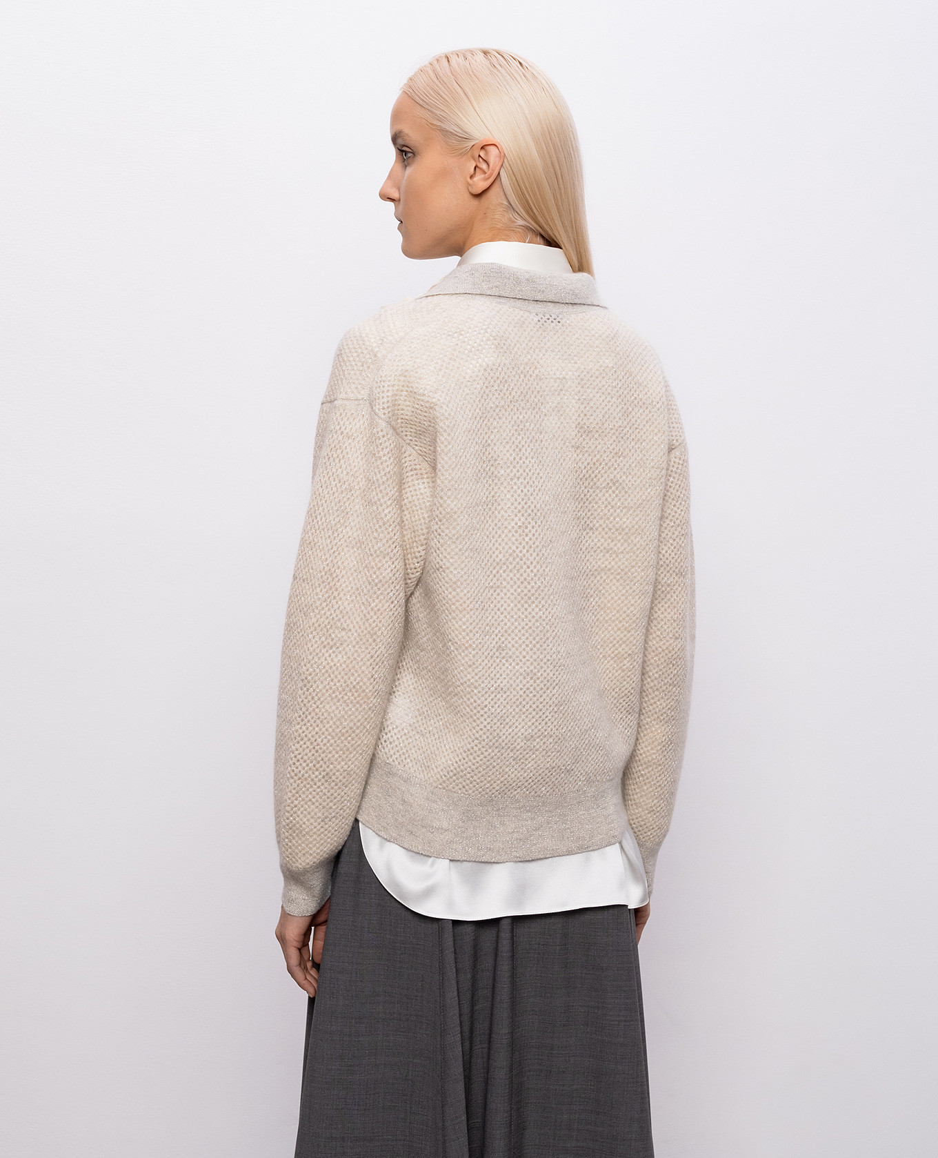 

Gray wool sweater with lurex Brunello Cucinelli, Grey