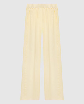 Peserico Yellow linen pants P0405202647
