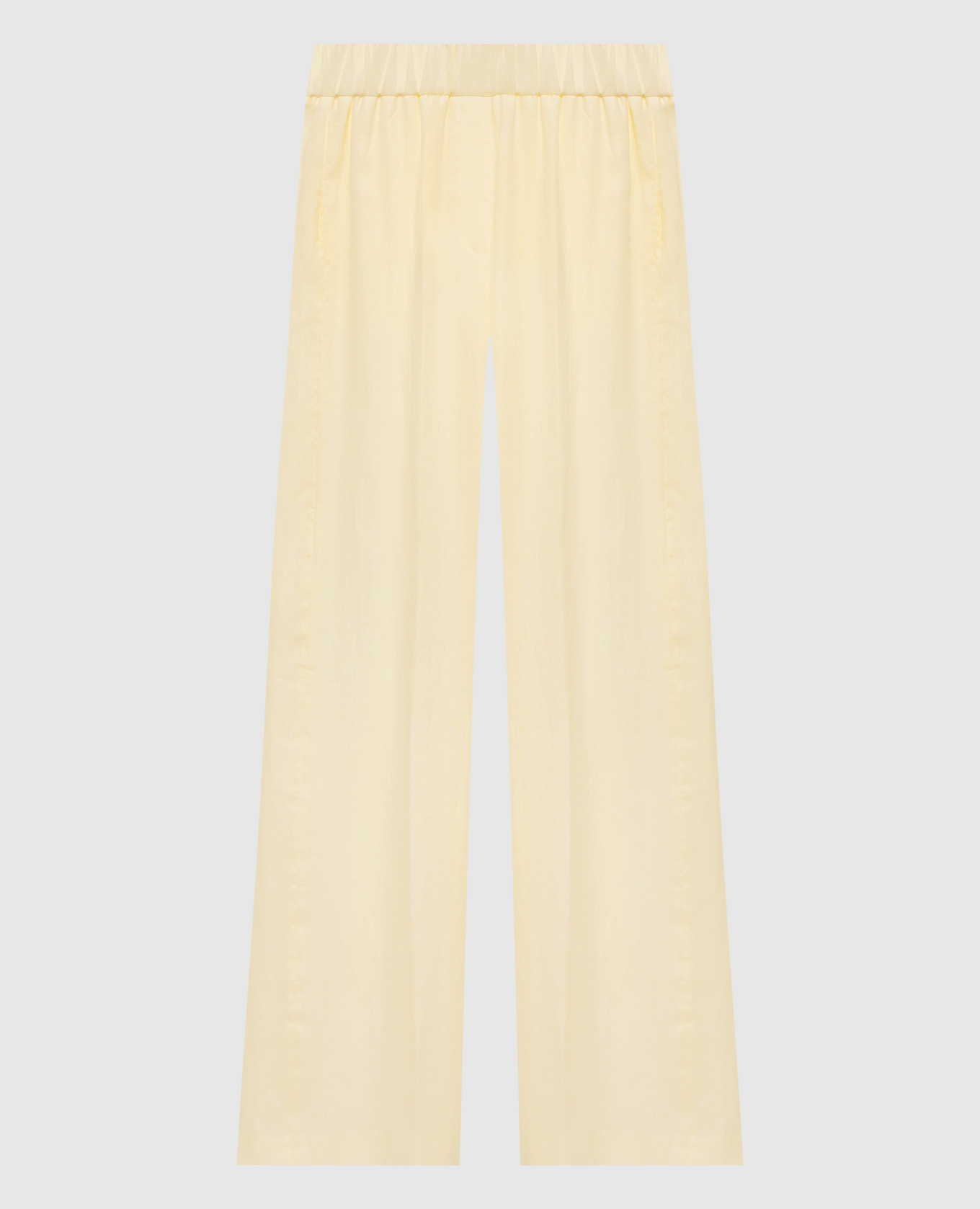 

Yellow linen pants Peserico
