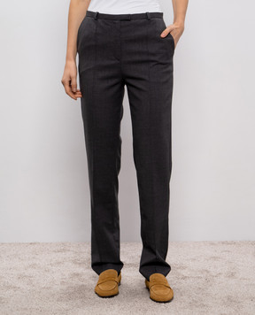 Loulou de Saison MALKA gray wool pants MALKA