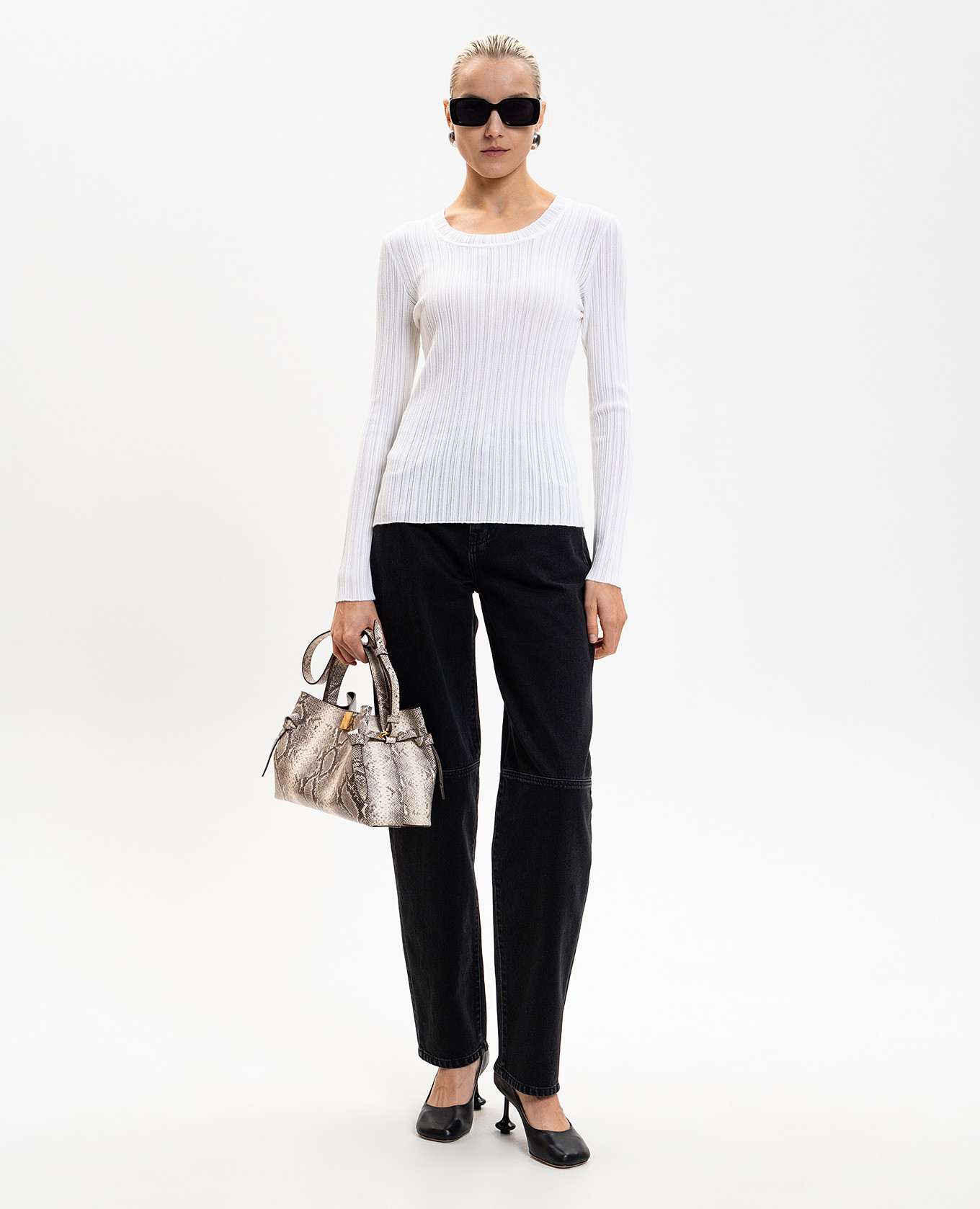 

Fedda white ribbed wool jumper PROENZA SCHOULER