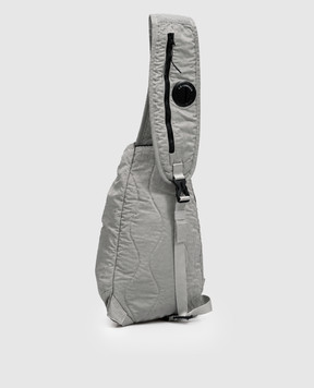 C.P. Company Children's gray sling bag with logo embroidery CUX00XL3C06