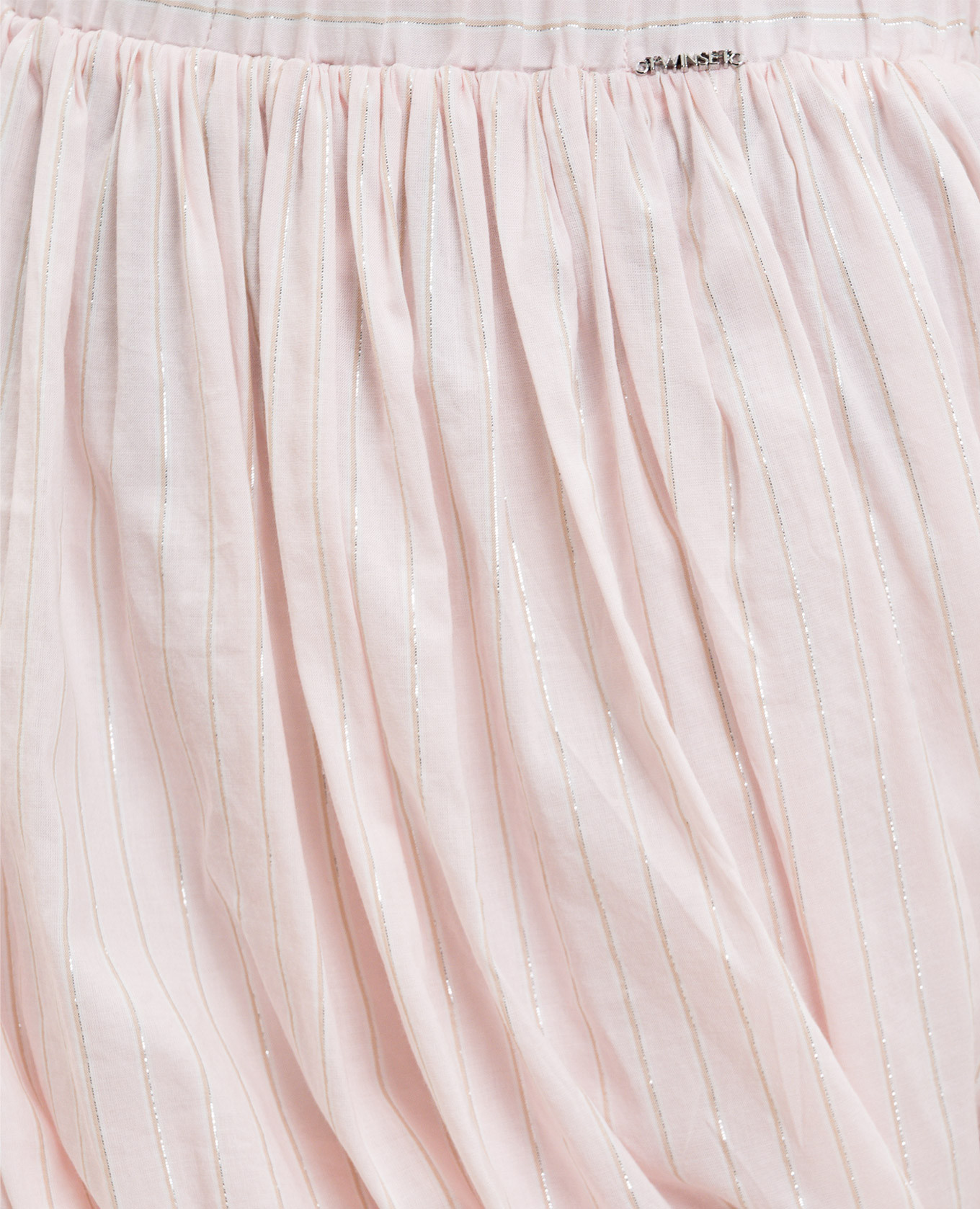 Pink striped skirt with drapery Twinset 5