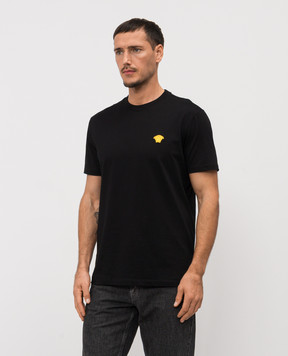 Versace Black T-shirt with Medusa emblem 10084811A08489