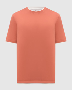 Brunello Cucinelli Orange cotton T-shirt M0B137427