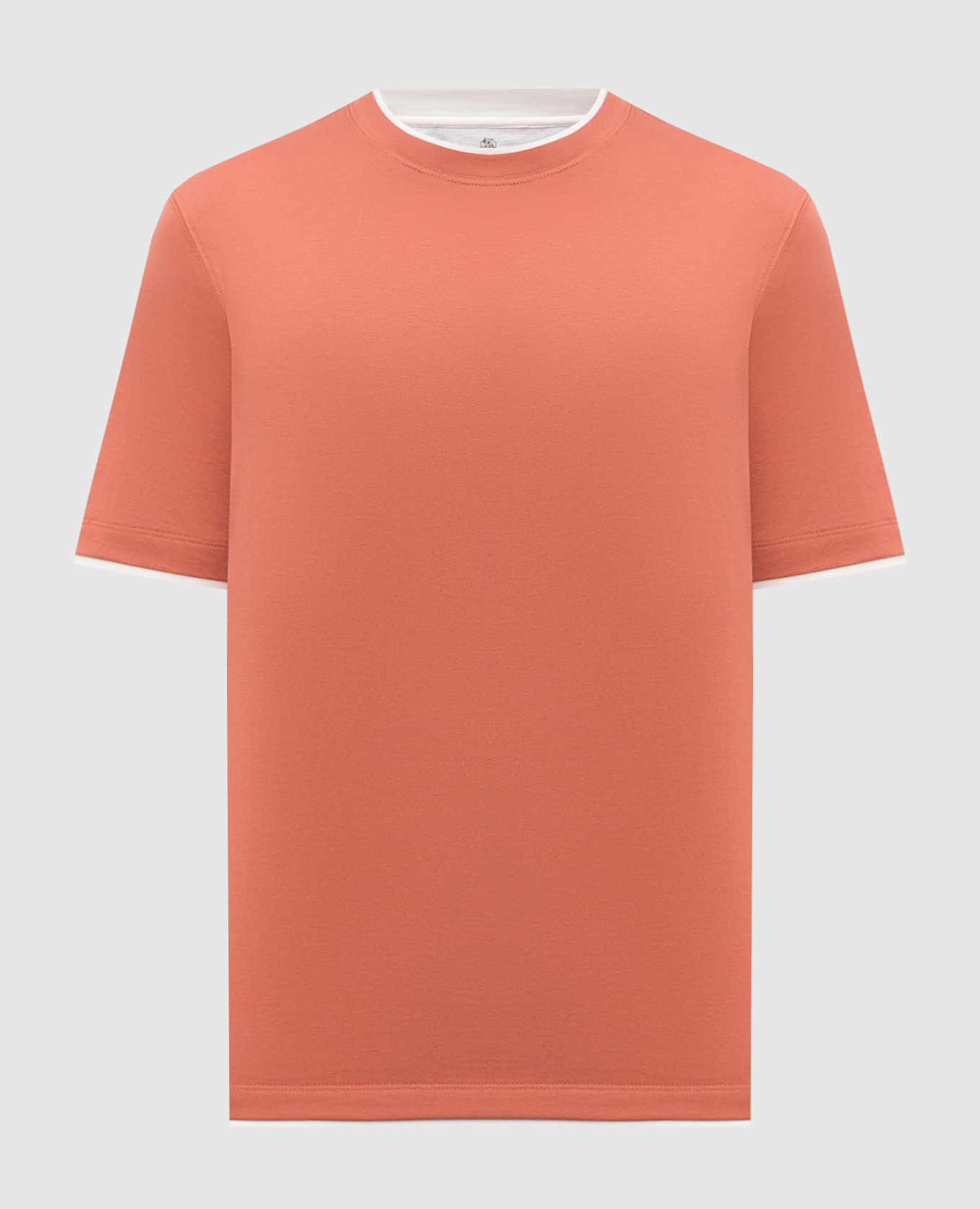 Orange cotton T-shirt