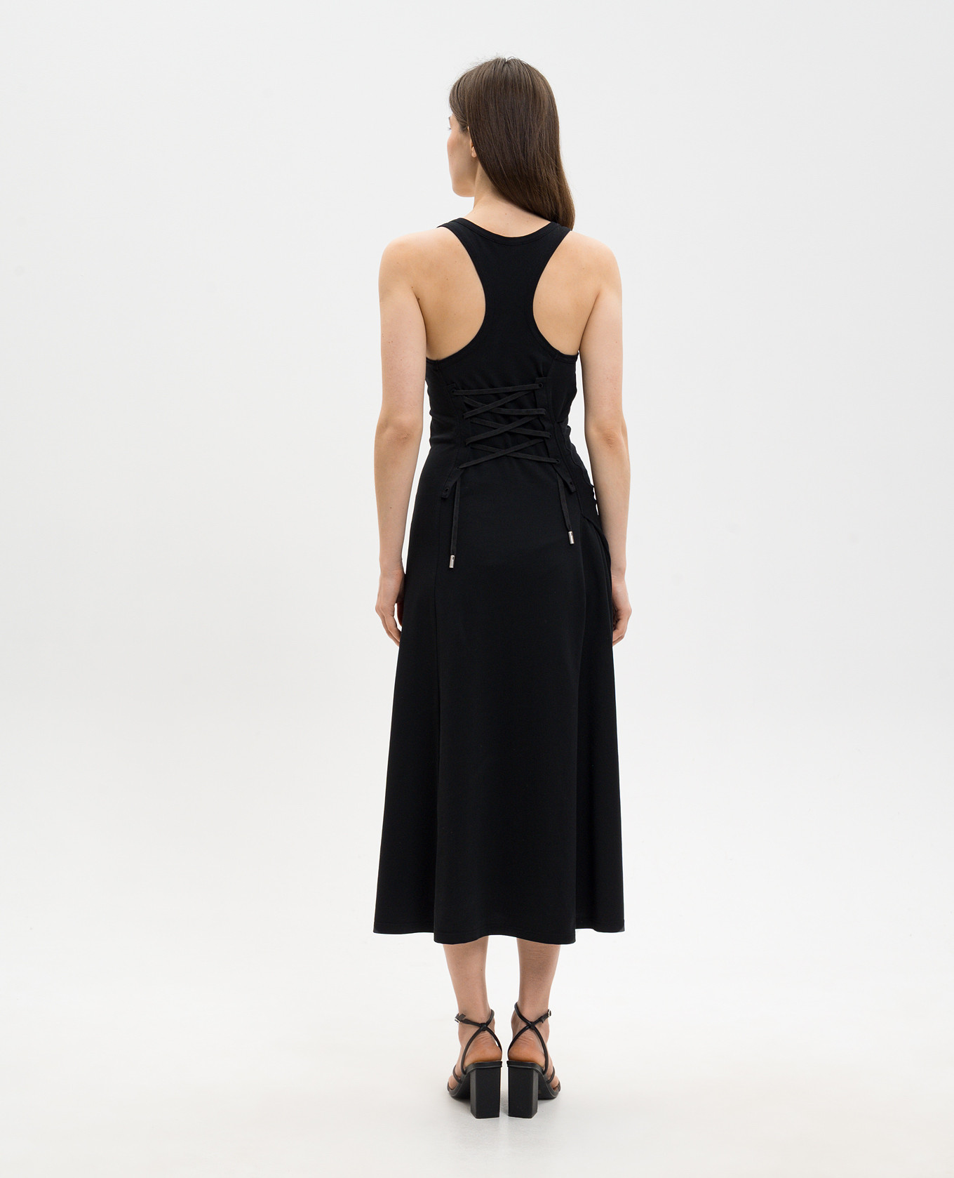 

Black dress with logo embroidery Alexander McQueen