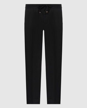 Brunello Cucinelli Black wool trousers ME226E1710