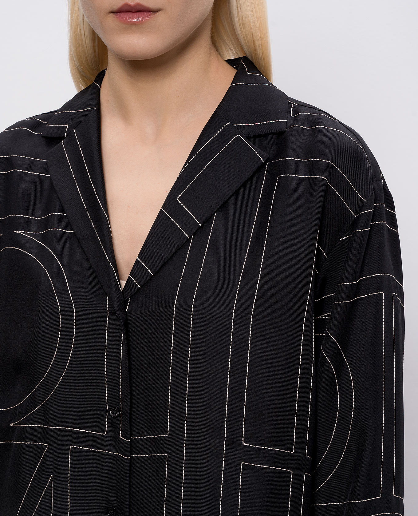 

Black silk blouse Toteme