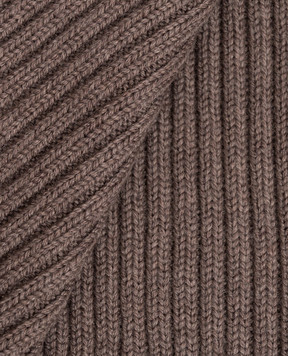 Cashmere&Whiskey Brown wool scarf 140