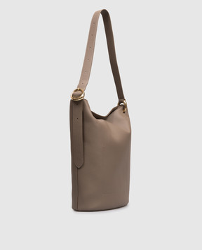 JOSEPH Beige leather bucket bag JF009809