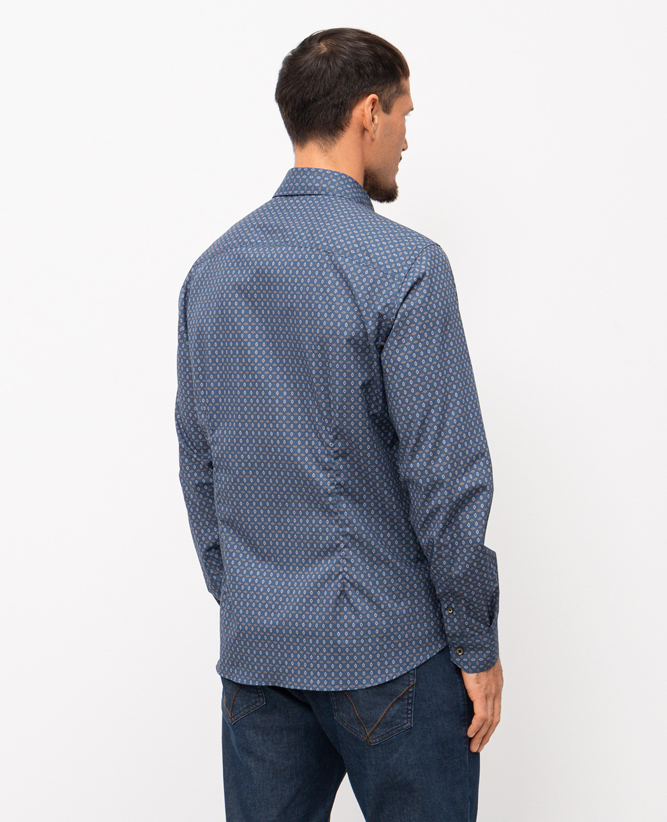 

Blue jeans with logo patch Florentino