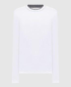 Peserico White ribbed long sleeve S06969J0A5669