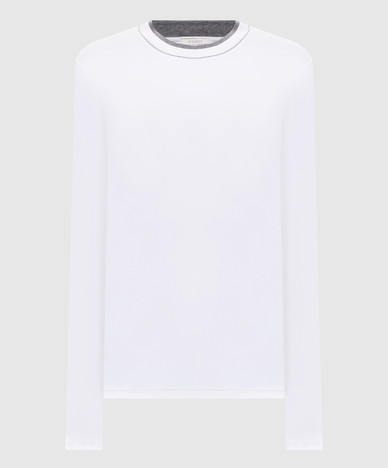 White ribbed long sleeve
