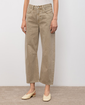 CITIZENS OF HUMANITY Beige Miro jeans with logo patch 2149B1248