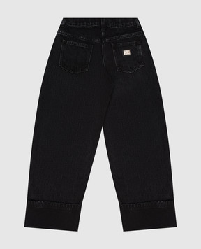 Dolce&Gabbana Children's black jeans with lapels L52F99LDD67812+