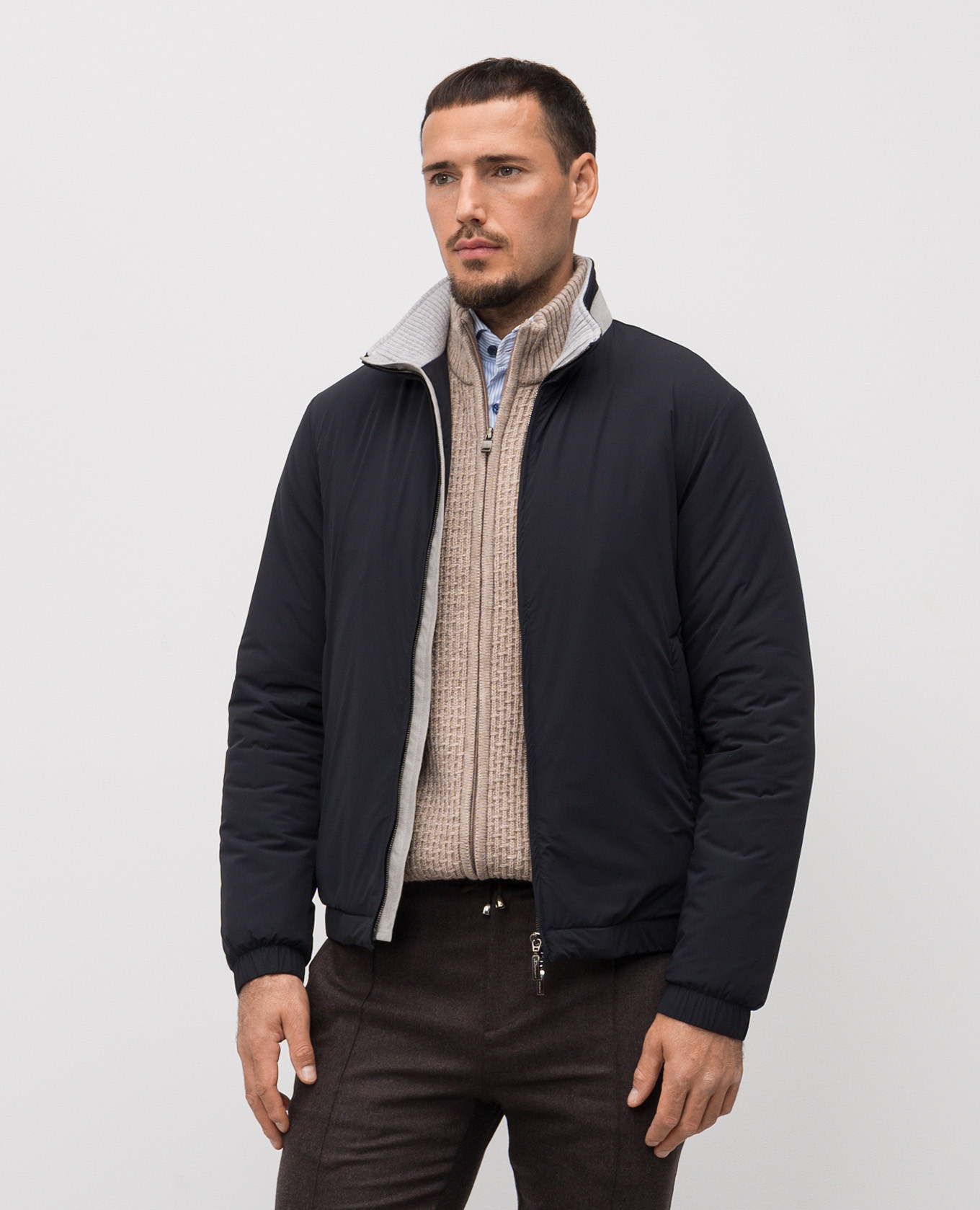 

Blue jacket Doriani Cashmere