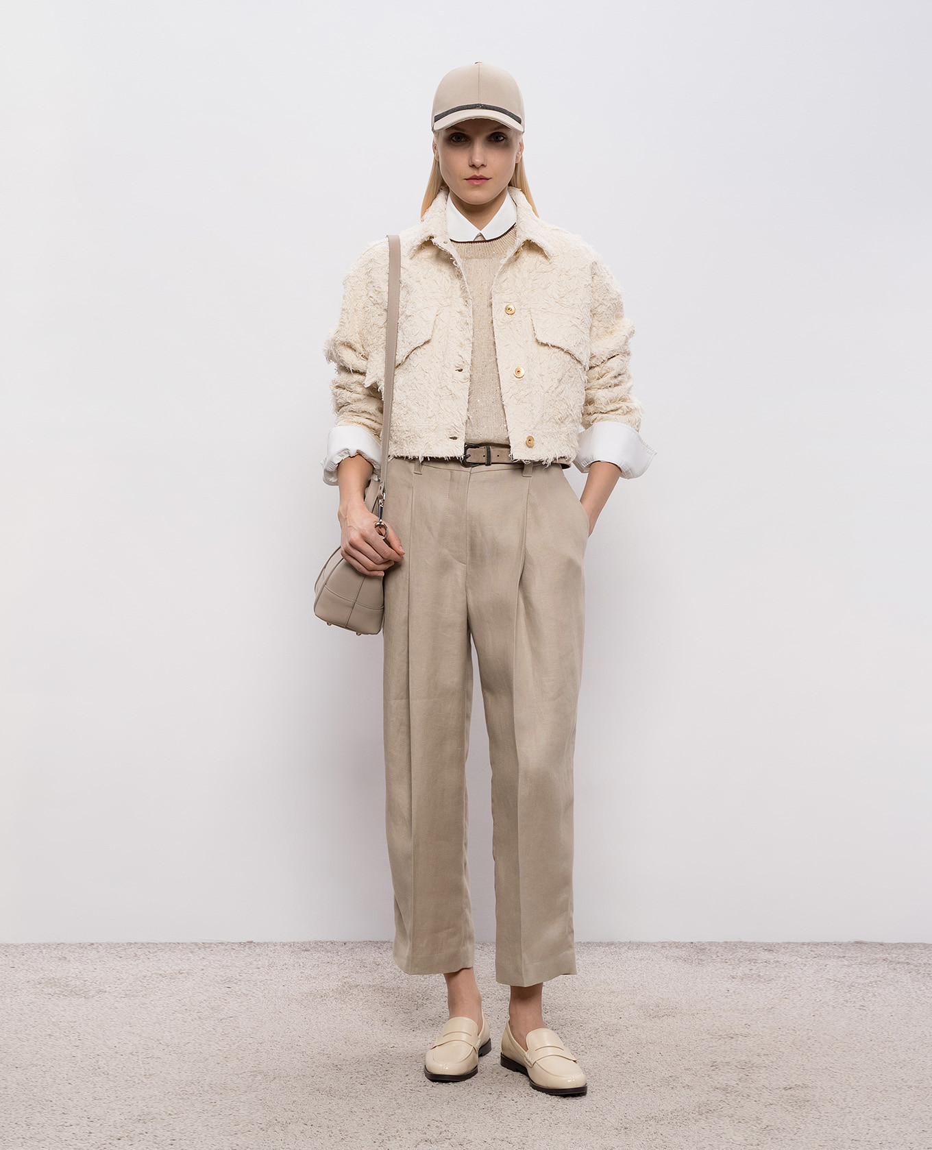 

Beige linen jumper Brunello Cucinelli