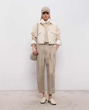 Brunello Cucinelli Beige linen jumper MDT796410